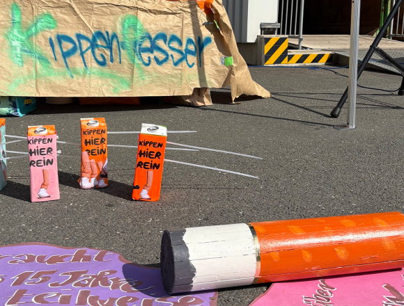 Beim ZASO: Upcyceln gegen Kippenmüll