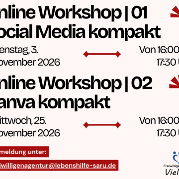 Zwei Online-Workshops für Vereine im November
