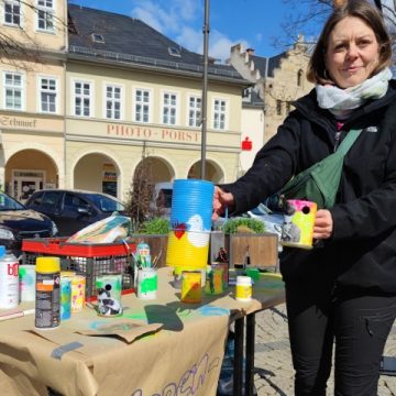 Kippenfresser beim Aktionstag „Saalfeld putzt sich“ 2022